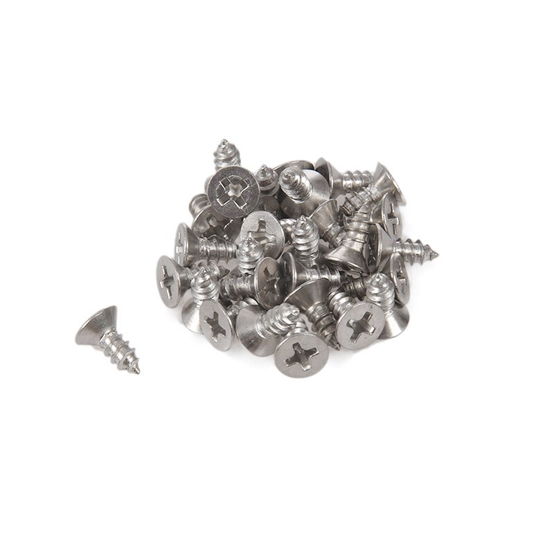 สกูรเกลียวปล่อยสแตนเลส สี่แฉก-เทเปอร์ M4x10mm.