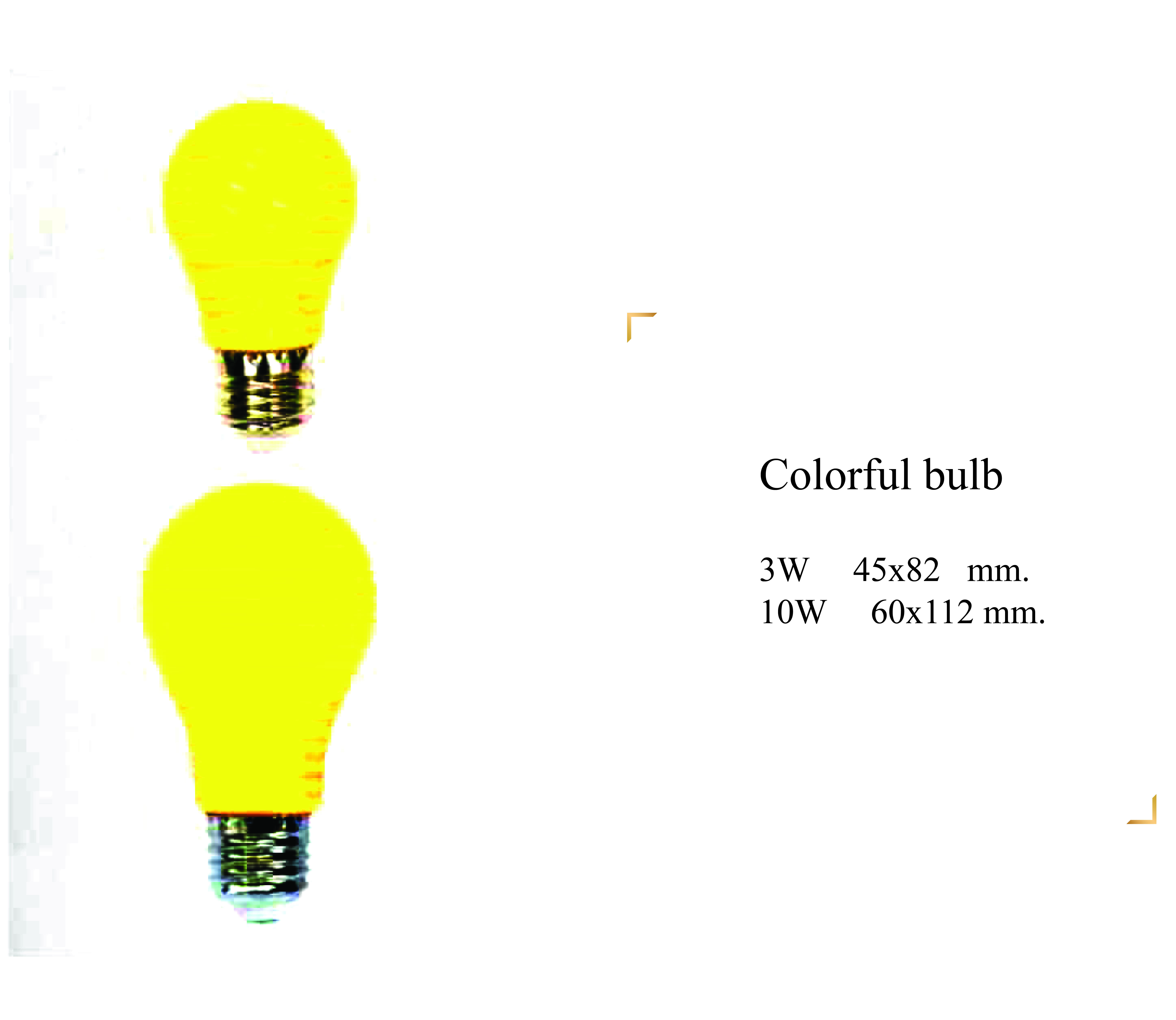 Colorful bulb