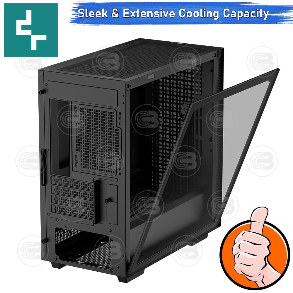 [CoolBlasterThai] DEEPCOOL CH370 Micro-ATX High-Airflow PC Case ประกัน 1 ปี