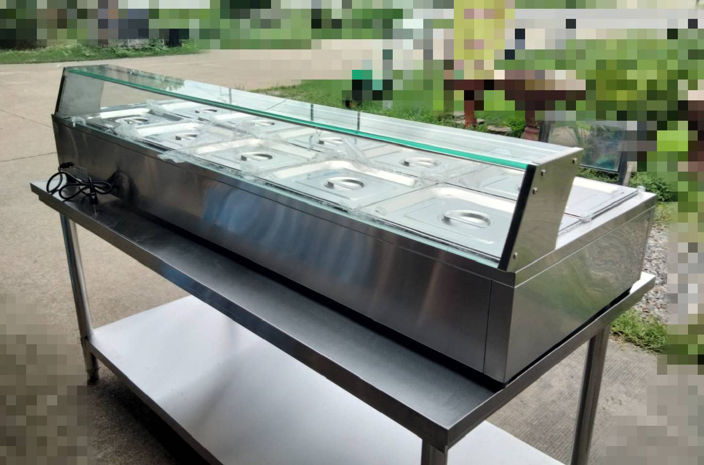 เตาอุ่นอาหารไฟฟ้าสแตนเลส 10 ถาด รุ่น : FQ-B210