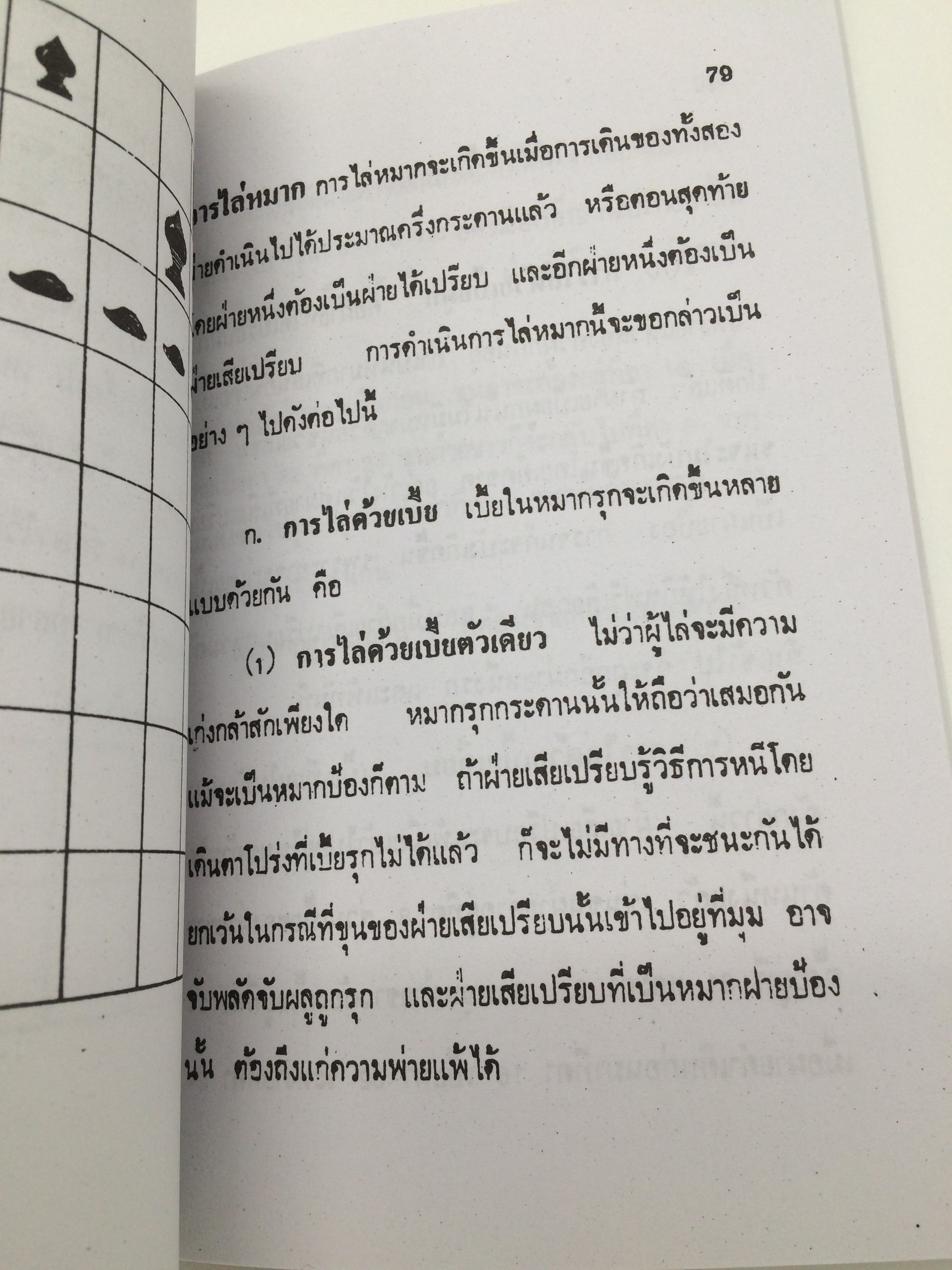 หนังสือตำราหมากรุกไทย โดยนายกีฬา