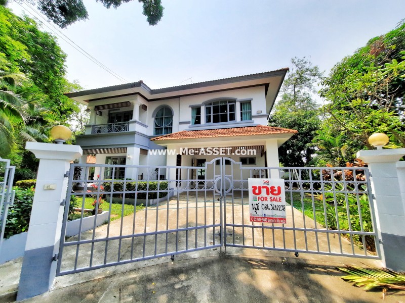 ขายบ้านเดี่ยว ม.นันทวัน วงแหวน-รัตนาธิเบศร์ ถ.ตลิ่งชัน-สุพรรณบุรี ต.เสาธงหิน อ.บางใหญ่ นนทบุรี ต้นโครงการ ติดสวนสาธารณะ หน้าบ้านไม่ชนใคร / พื้นที่ 2 ชั้น 146.7 ตารางวา