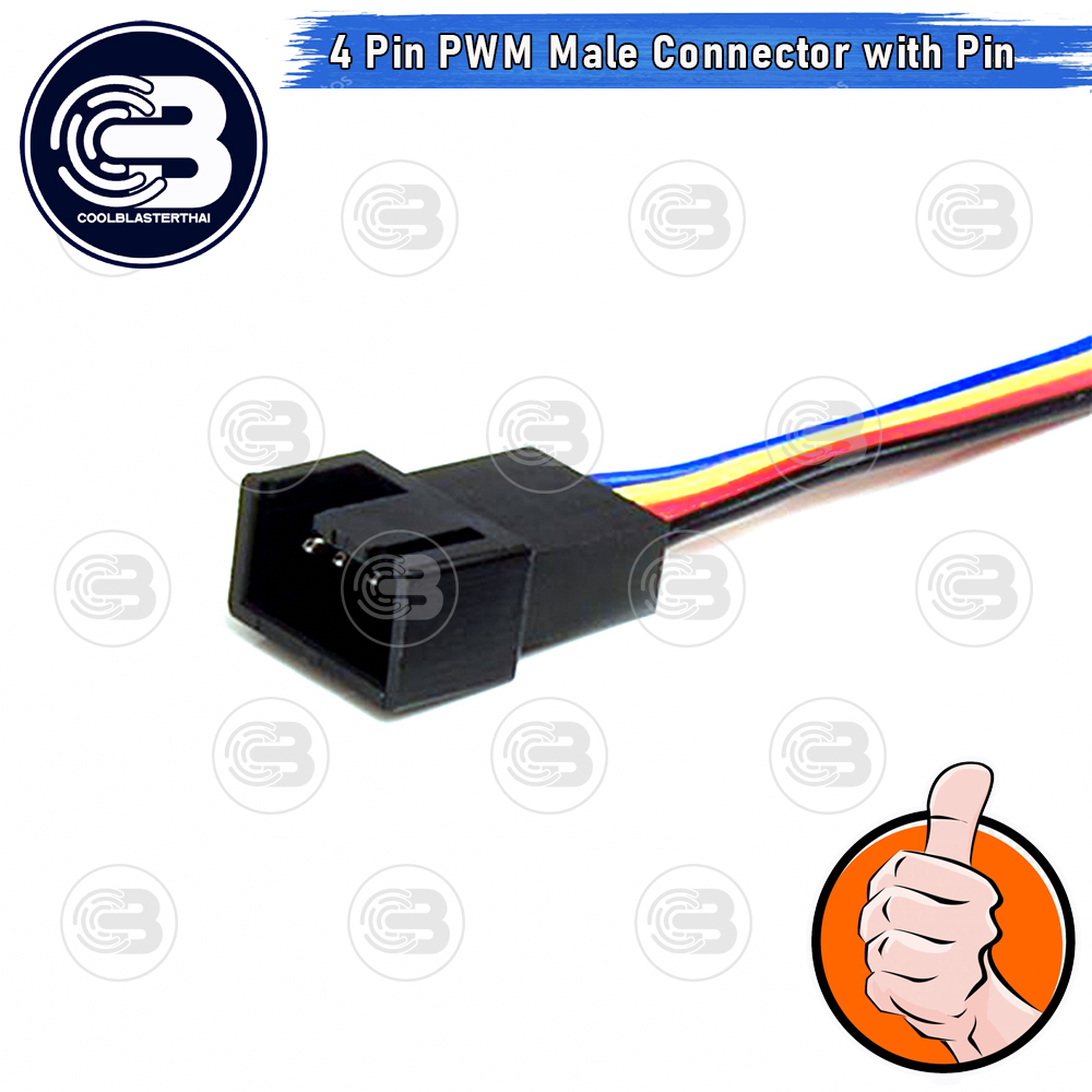 [CoolBlasterThai] 4 pin PWM Male Connector Housing with Crimp pins