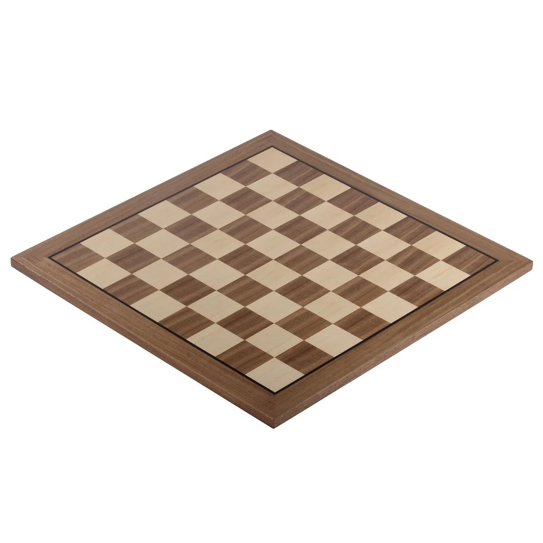 21" Walnut & Maple Wooden Chess Board กระดานหมากรุกสากลไม้Walnut