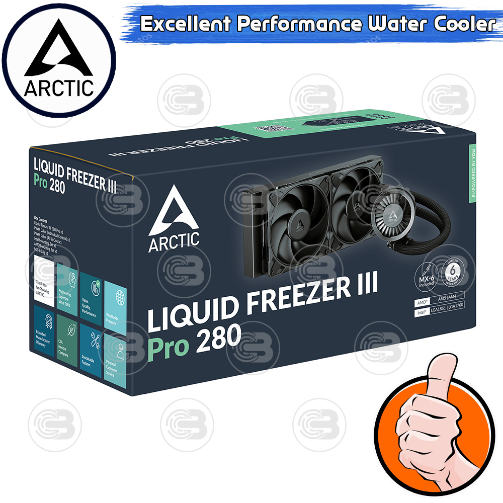 [CoolBlasterThai] ARCTIC Liquid Freezer III PRO 280 Black (All-In-One CPU Water Cooler) (LGA1851/1700/AM5/AM4)