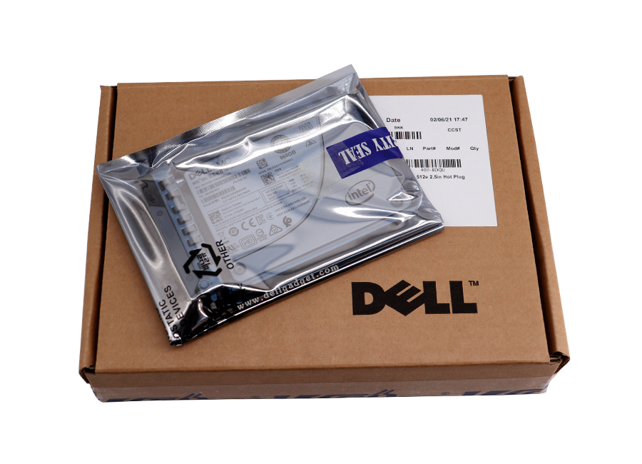 Dell 960GB SSD SATA Read Intensive 6Gbps 512e 2.5in Drive in 3.5in Hybrid Carrier S4510