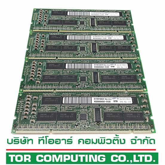 Sun X7056A [TorCompTH - ขาย จำหน่าย ราคา] Sun 4GB (4 × 1GB SDRAM DIMMs 501-7386) Memory for V490 V890