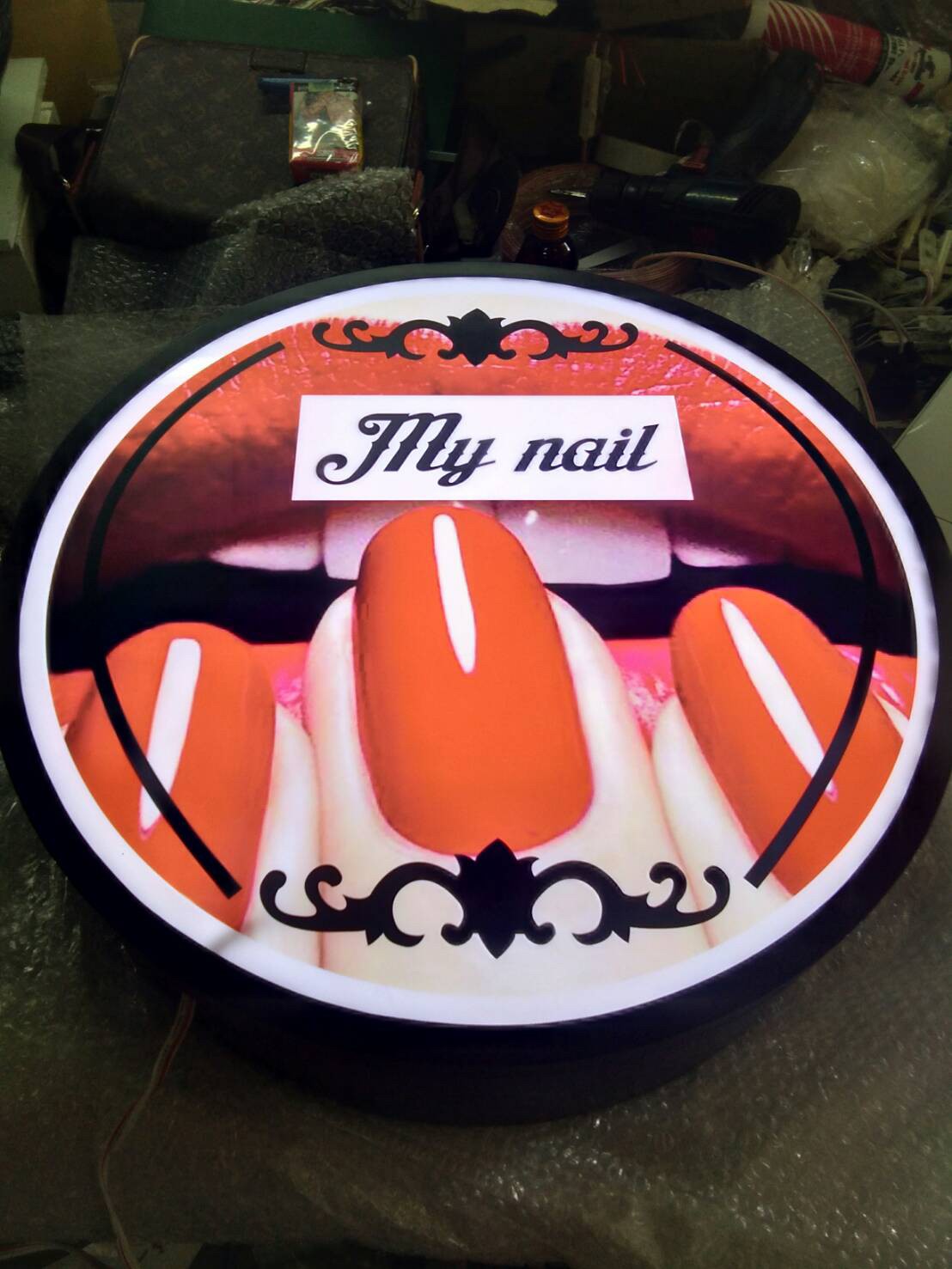 ป้ายกล่องไฟ My nail