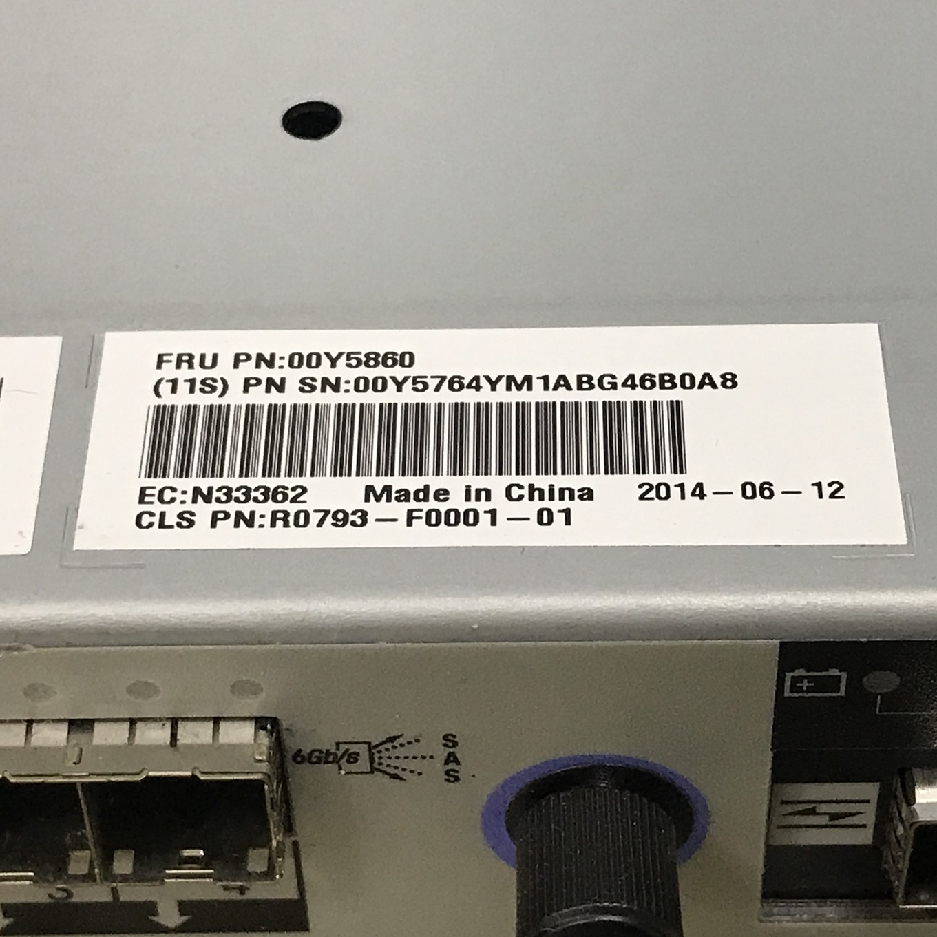 REF, IBM 00Y5764 00Y5860 [TorCompTH Thailand] IBM Storwize V5000 Node Canister with 4port FC Host Interface Adapter