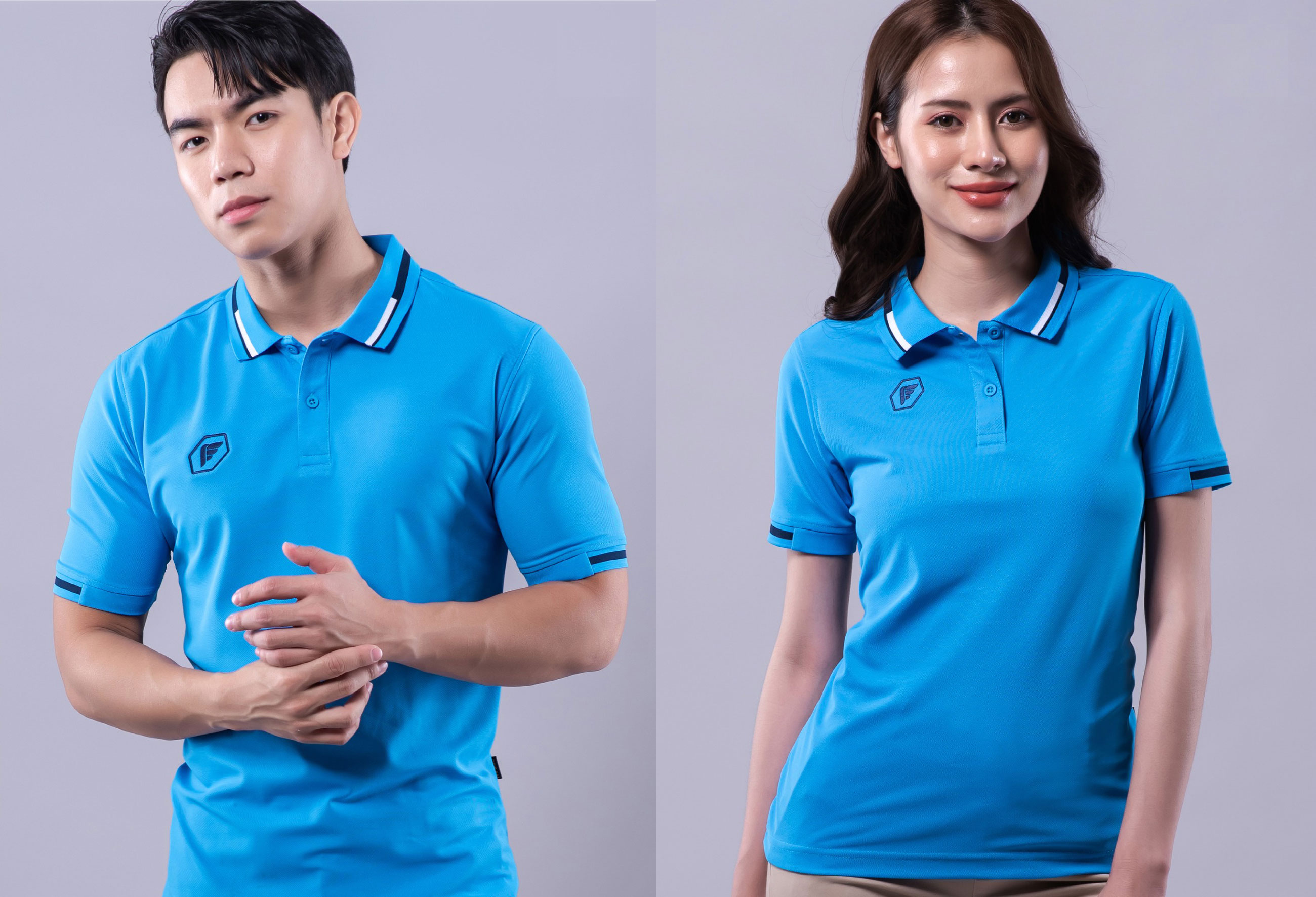 PEGAN POLO เสื้อโปโลสปอร์ต เสื้อคอปก เสื้อทีม คลาสสิค 16-22059 ฟ้า