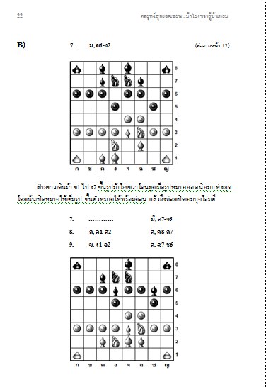หนังสือหมากรุกไทย กลยุทธ์สุดยอดเซียน ฉบับม้าโยงขวาสู้ม้าเทียม