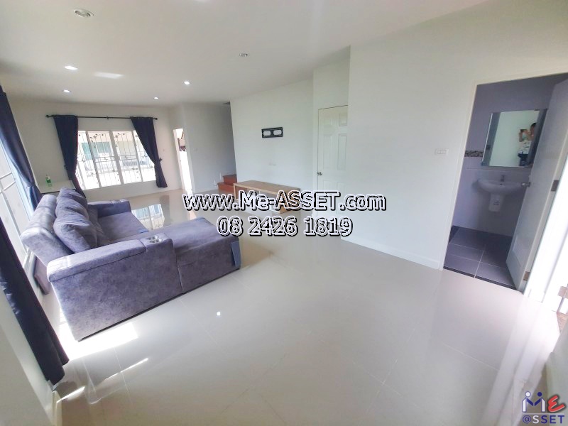 ขายและเช่า ทาวน์โฮมหลังมุม ย่าน เลียบคลองพระอุดม ซอยวัดท่าเกวียน คลองบางไผ่ วัดทองสะอาด ลาดหลุมแก้ว : ม.บ้านสวนธนาการ์เด้น : 2 ชั้น 40.2 ตร.วา