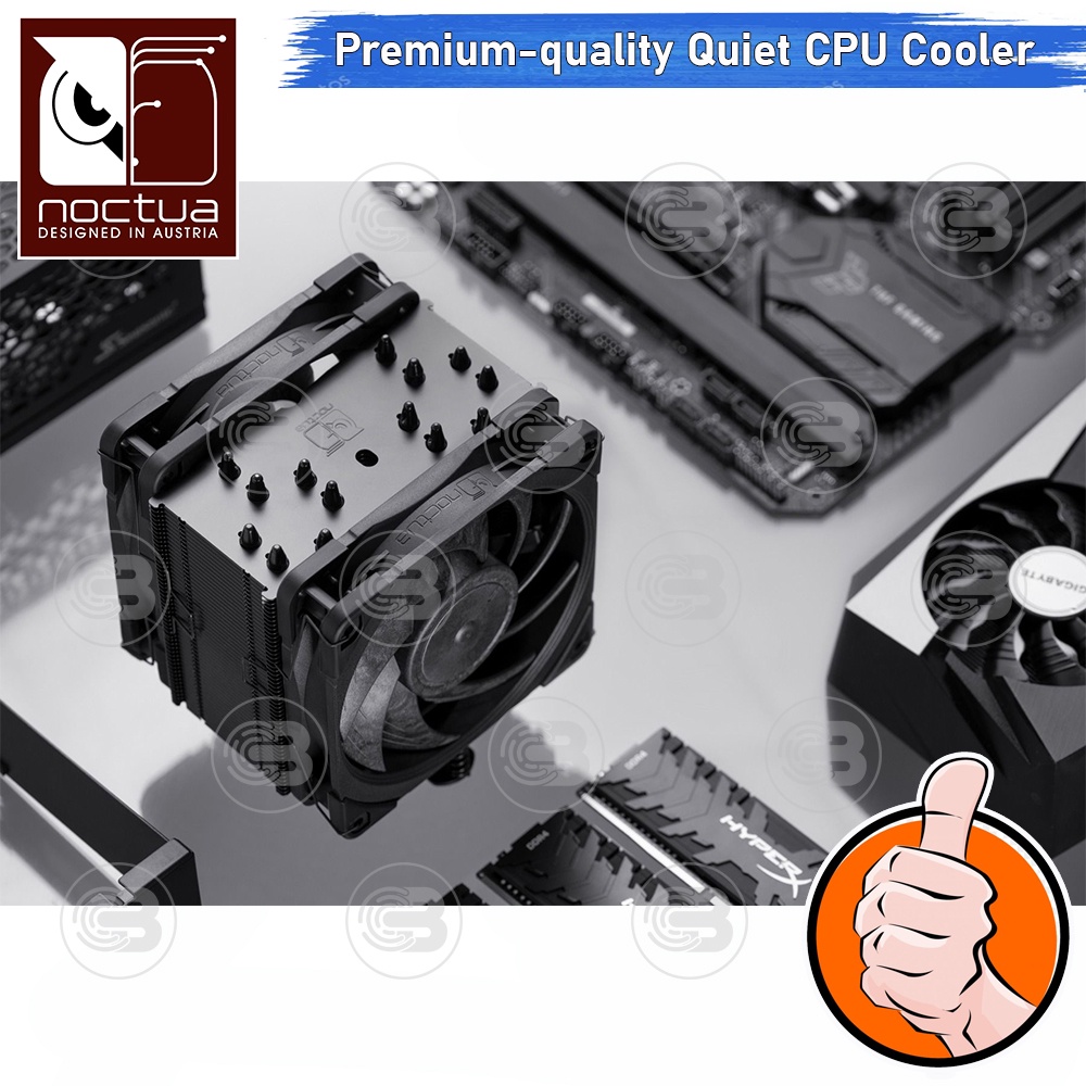 [CoolBlasterThai] Noctua NH-U12A CHROMAX.BLACK Heat Sink CPU Cooler (AM5/LGA1700 Ready) ประกัน 6 ปี