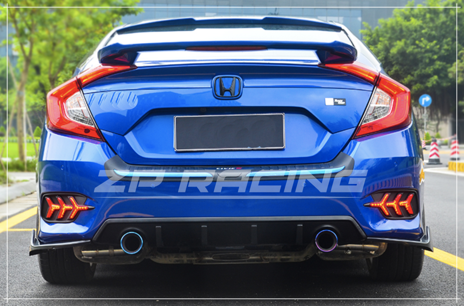 ไฟทับทิมท้าย CIVIC FC แบบ LED ทรงก้างปลา รับประกัน 1 ปี
