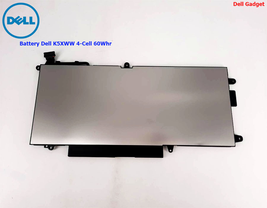 Battery Dell Latitude 7390 2-in-1, 4-Cell, 60Wh, แบตเตอรี่ Dell K5XWW ของแท้รับประกันศูนย์ Dell Thailand On-site Service
