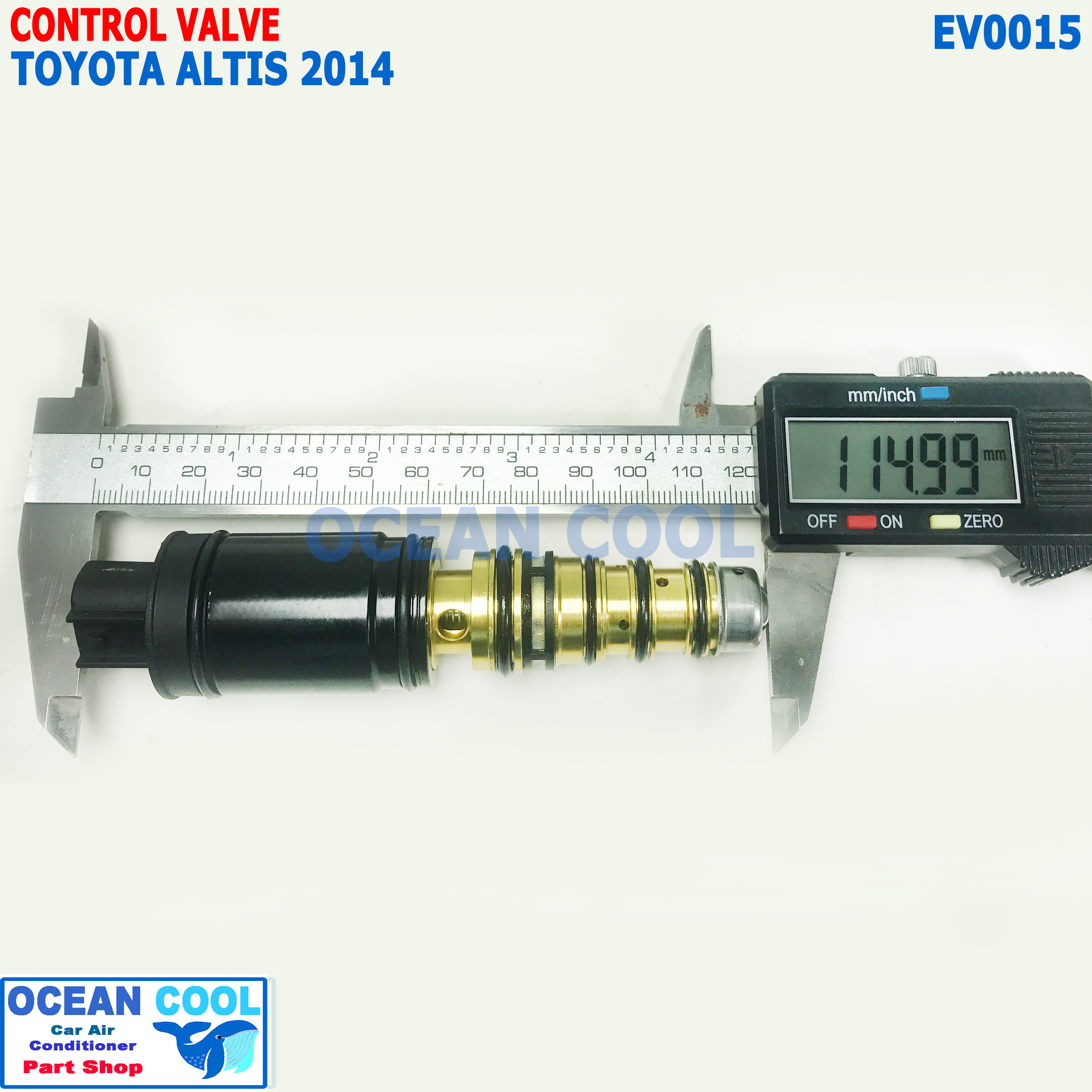 คอนโทรลวาล์ว โตโยต้า อัลติส 2014 - 2018 EV0015 Control valve Toyota Altis สำหรับ คอมเพรซเซอร์ 6SES14C วาล์วคอนโทรลแอร์