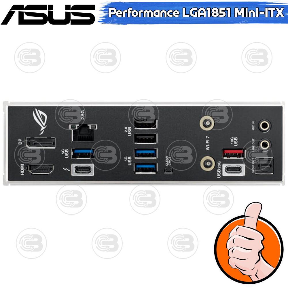 [CoolBlasterThai] ASUS MAINBOARD ROG STRIX B860-I GAMING WIFI INTEL SOCKET LGA1851 DDR5 MINI-ITX ประกัน 3 ปี