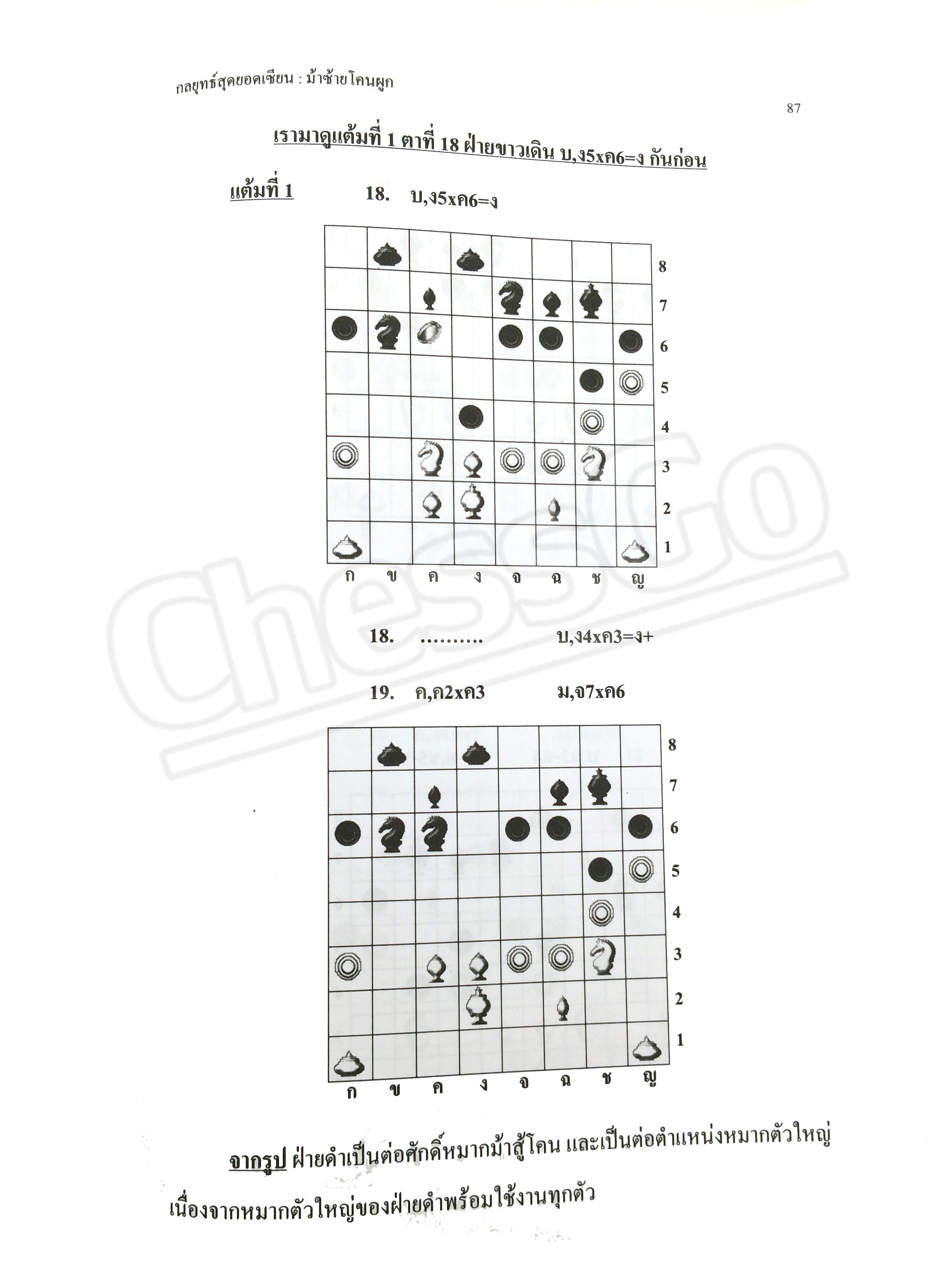 หนังสือหมากรุกไทย กลยุทธ์สุดยอดเซียน ฉบับตีม้าซ้าย