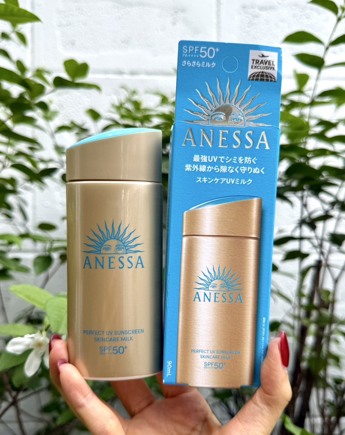 Shiseido Anessa Perfect UV Sunscreen Skincare Milk N SPF50+ PA++++ ปริมาณ 90ml. กันแดดเนื้อน้ำนม แพ็คเก็จใหม่