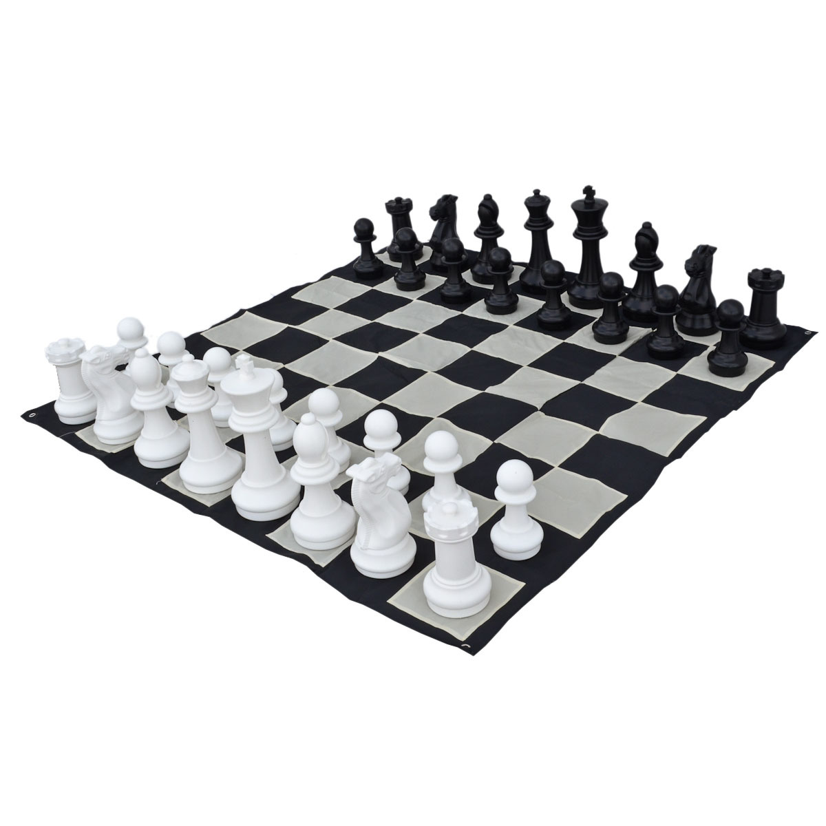 16" Giant Chess Set with Nylon Board ชุดหมากรุกยักษ์16นิ้ว+กระดานผ้าไนลอน