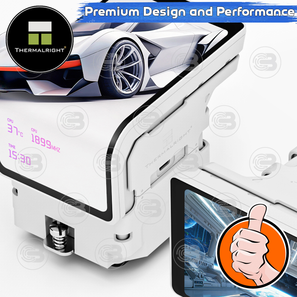 [CoolBlasterThai] Thermalright Wonder Vision 360 UB ARGB WHITE AIO Liquid CPU Cooler (AM5/LGA1851 Ready) ประกัน 6 ปี