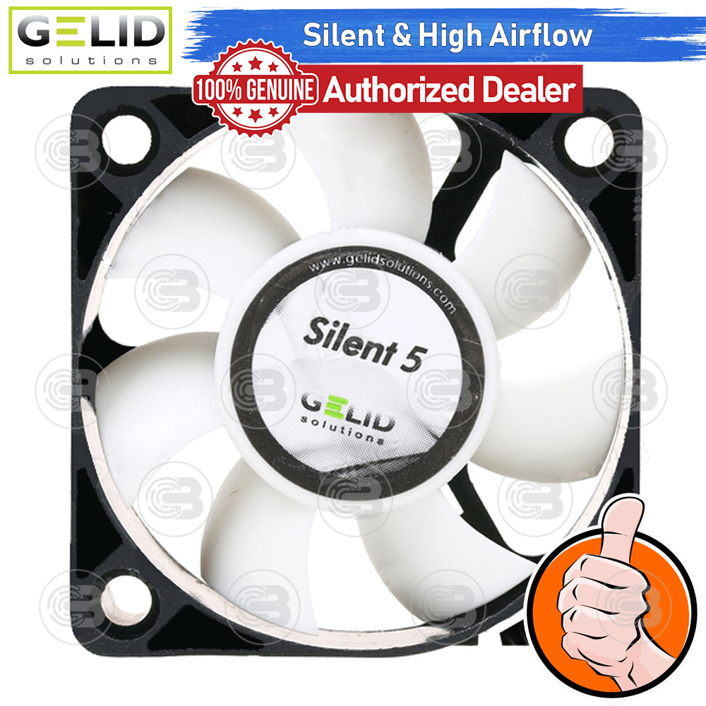 [CoolBlasterThai] GELID Silent 5 PC Fan Case size 50 mm. ประกัน 3 ปี (FN-SX05-40)
