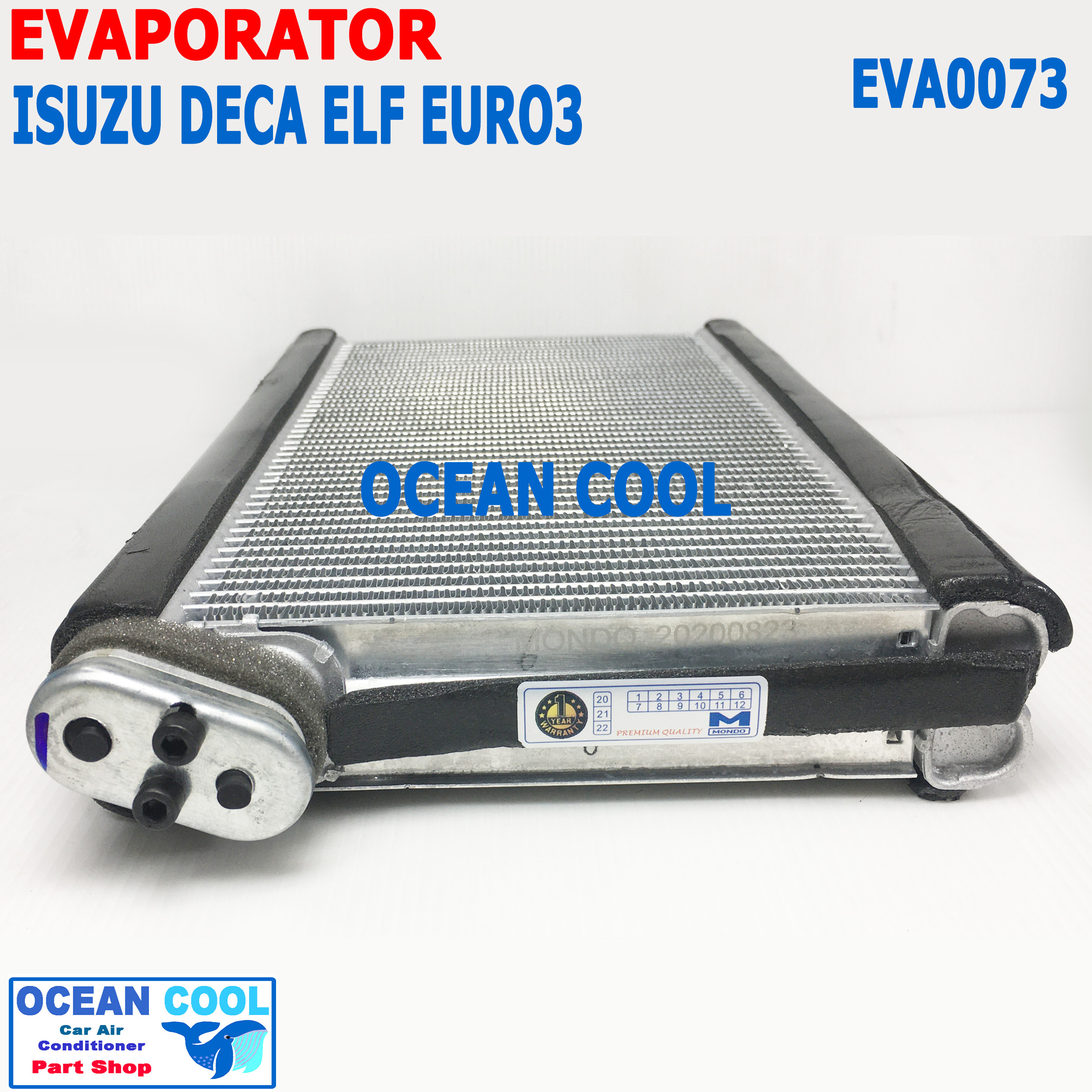 คอยล์เย็น อีซูซุ เดก้า , เอลฟ์ , ฮีโน่ เมก้า 500 , ELF EVA0073 EVAPORATOR Isuzu Deca , FVZ , NMR , NLR , NPR , Hino Mega 500 อะไหล่ แอร์ รถยนต์ ตู้แอร์ รังผึ