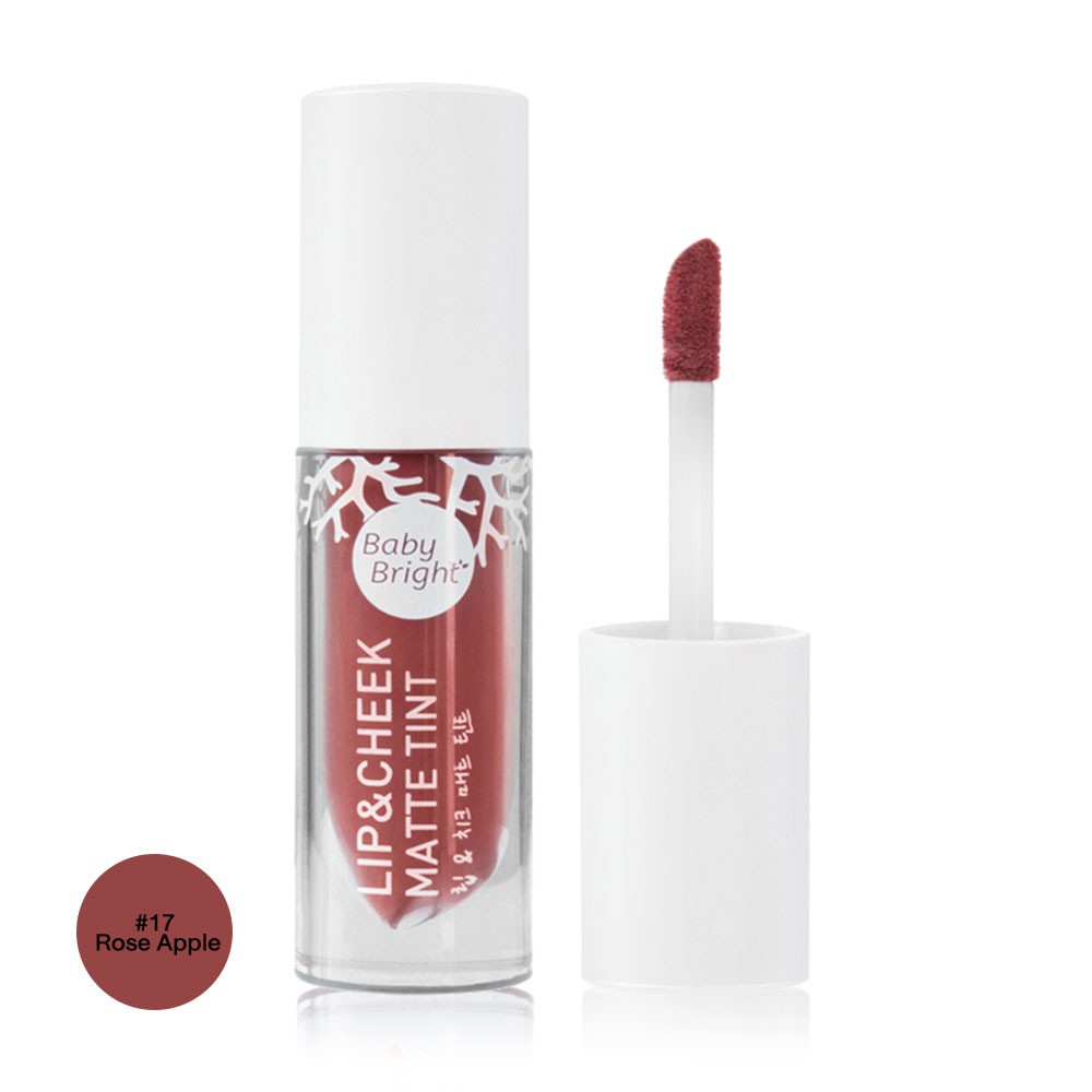 แท้พร้อมส่ง‣ Baby Bright Lip & Cheek Matte Tint 2.4g เบบี้ ไบรท์ ลิปแอนด์ชีค แมท ทินท์ ลิปทินท์