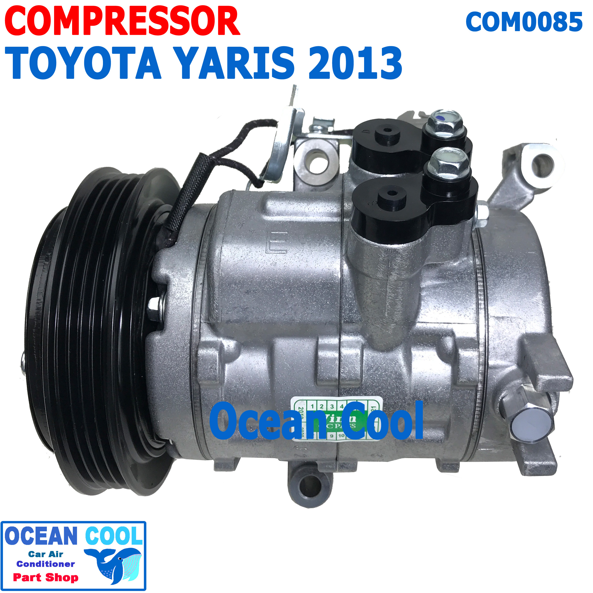 คอมเพลสเซอร์ โตโยต้า ยาริส 2014 - 2020 COM0085 10SE13C Compressor For Toyota Yaris คอมแอร์ คอม คอมเพสเซอร์ อะไหล่แอร์ 2014 2015 2016 2017 2018 2019 2020