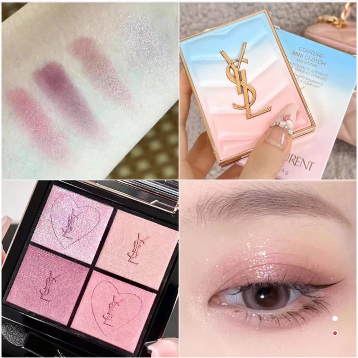 พาเลทตา YSL Couture Mini Clutch Eyeshadow Palette 4g. สี 125 Blooming Lust ของแท้