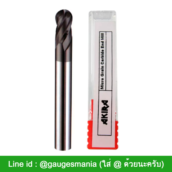 Akira เอ็นมิล หัวบอล ขนาด 2x80 มม ดอกกัด คาร์ไบด์