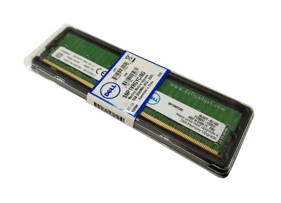 Ram Server Dell 8Gb RDIMM 2666MT แท้ แรม Dell Server 8Gb แรม Server Dell Memory Dell 8Gb T430 T440 T630 T640 R430 R440 R530 R540 R630 R640 R730 R740 แท้ รับประกันศูนย์ Dell Thailand 1 ปี