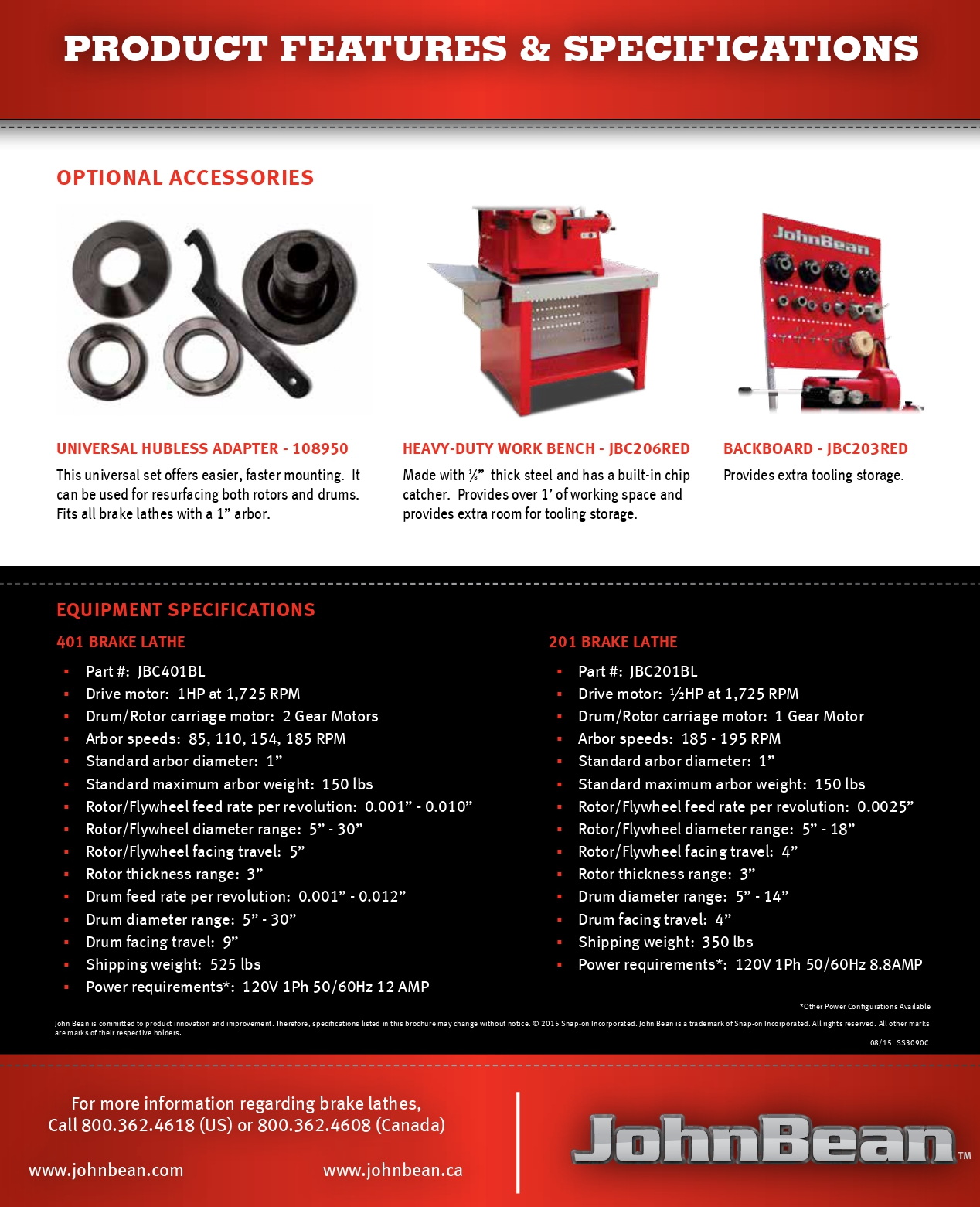 เครื่องเจียรจานเบรคJOHNBEAN รุ่น 401