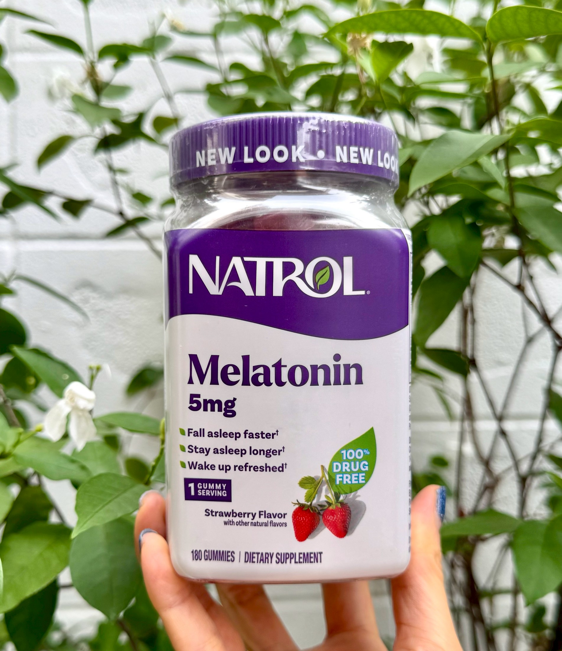 Natrol Gummies Melatonin Strawberry 5mg. 180เม็ด เยลลี่เมลาโทนิน 5 มิลลิกรัม