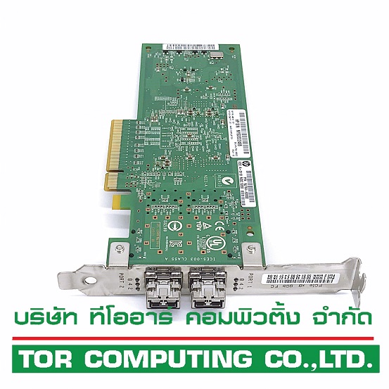 NEW HP AJ764A / 489191-001 / 584777-001 [TorCompTH Thailand - ขาย จำหน่าย ราคา] HP QLogic 8Gb Dual Channel PCI-e 2.0 FC HBA with 2x SFP module