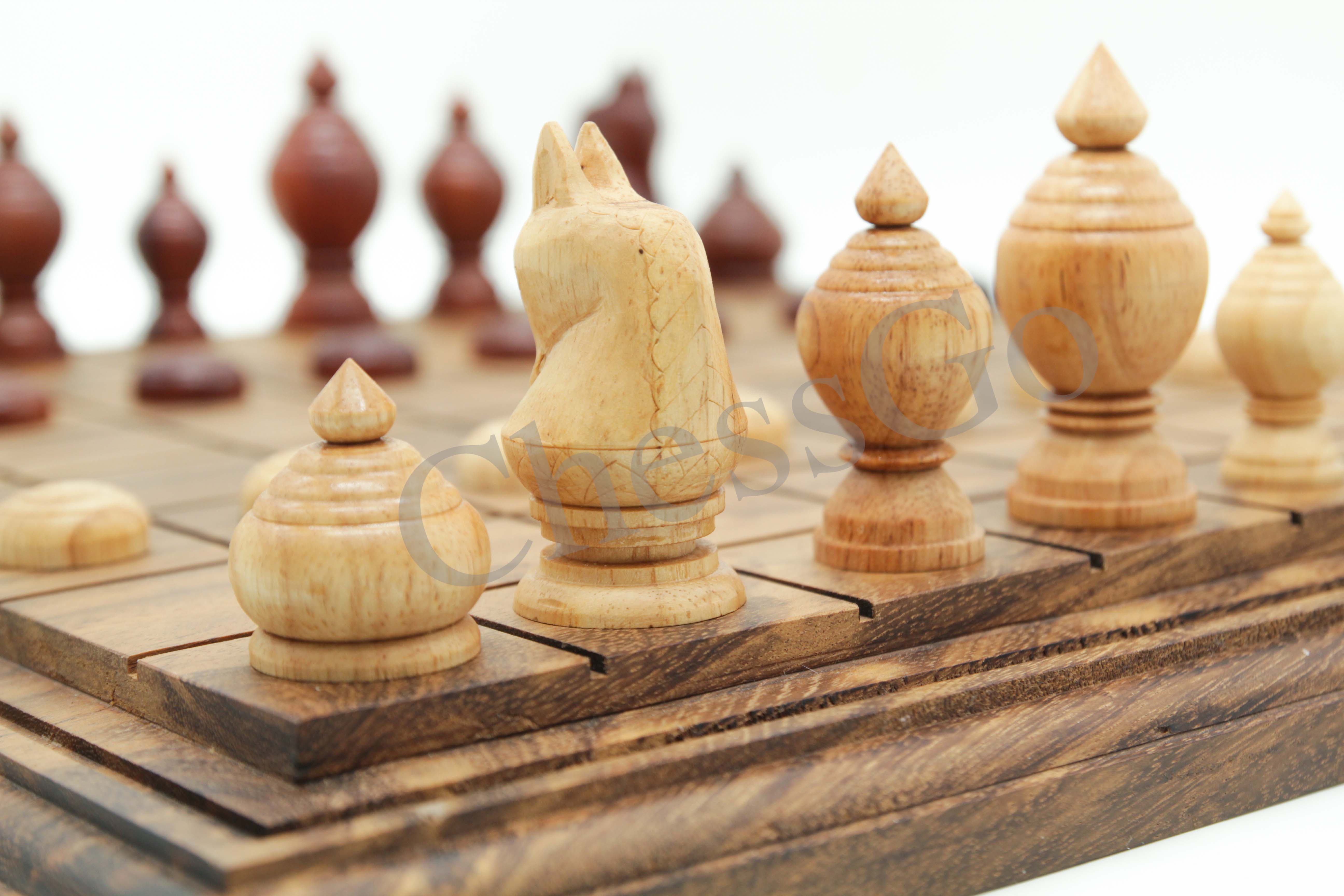 ชุดหมากรุกไทยไม้พฤกษ์(ตัวไม้รุ่นขุนศึก ชุดใหญ่)