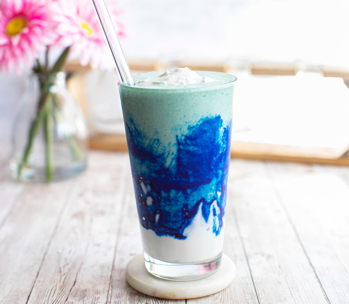 ผงสาหร่ายสไปรูลิน่าสีฟ้า Blue Spirulina Powder เกรด AAA สีเข้ม เข้มข้น ยี่ห้อ Feaga Life ฟีก้าไลฟ์ 40 กรัม