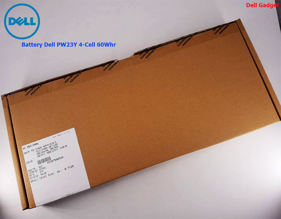 Battery Dell XPS 13 รุ่น 9360, 4-Cell, 60Wh, แบตเตอรี่ Dell PW23Y ของแท้รับประกันศูนย์ Dell Thailand On-site Service