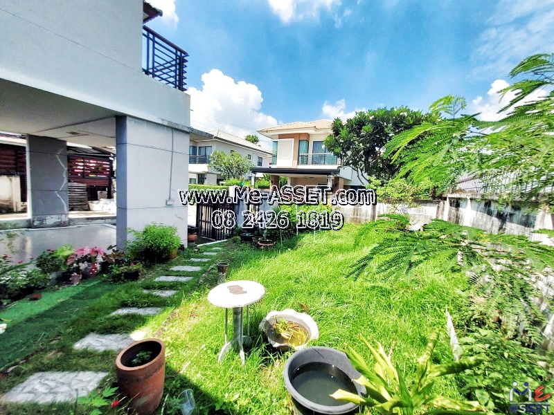 ขายบ้านเดี่ยวหลังริม ใกล้สวนสาธารณะ ย่าน รังสิต คลอง3 บึงยี่โถ ธัญบุรี ปทุมธานี : ม.บ้านฟ้ากรีนพาร์ค รังสิต-คลอง3 : 2 ชั้น 56.8 ตร.วา