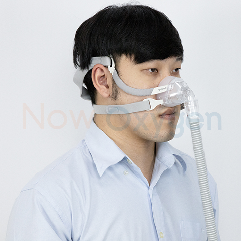 หน้ากากชนิดครอบจมูกสำหรับเครื่อง CPAP Bipap แบบไม่มีที่คาดศรีษะ (Yuwell Nasal Mask YN-03) มีขนาด S M L