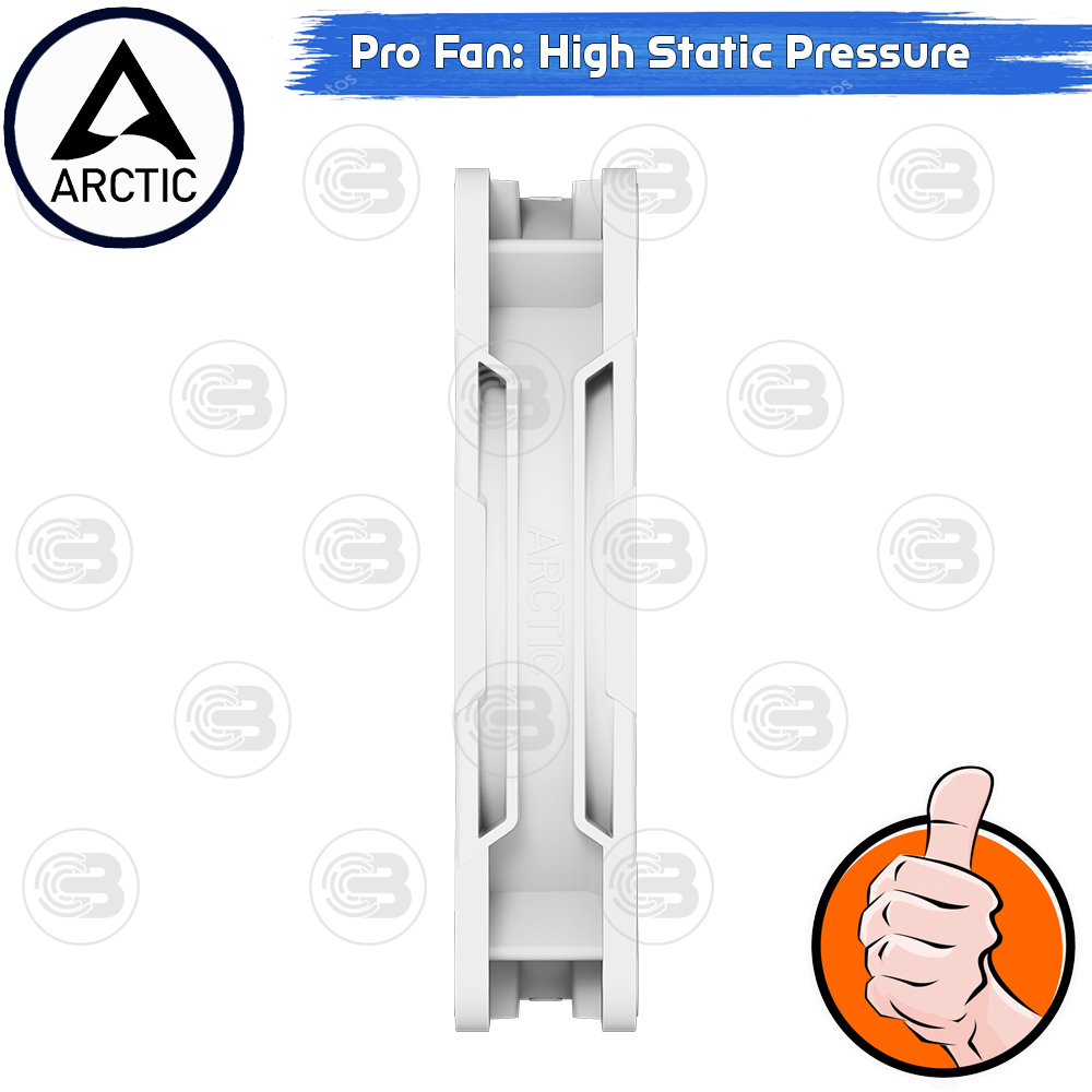 [CoolBlasterThai] ARCTIC P12 PRO A-RGB PST White 0dB (size 120 mm.) PC Fan Case ประกัน 6 ปี