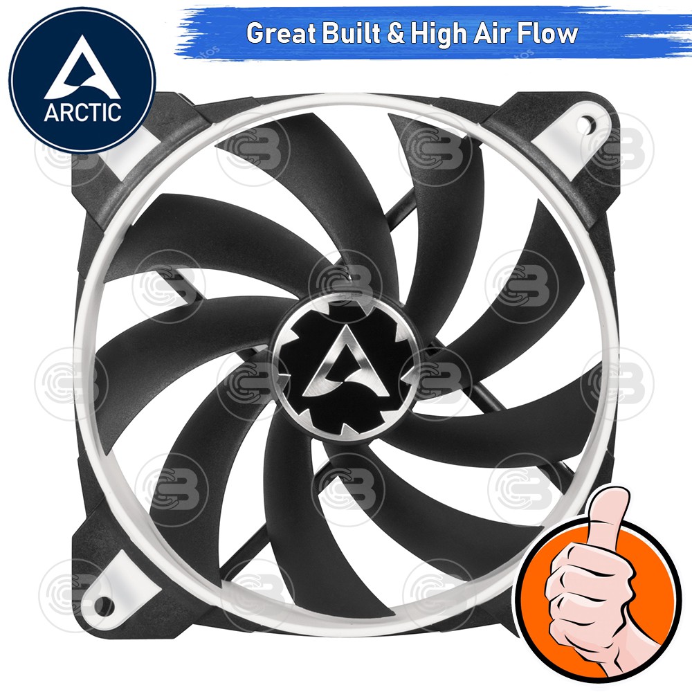 [CoolBlasterThai] ARCTIC BioniX F120 Black-White Gaming Fan with PWM PST (size 120 mm.) PC Fan Case ประกัน 10 ปี