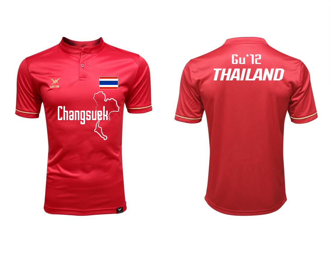 เสื้อเชียร์ช้างศึก VINS SPORT CLASSIC GU12 สีแดง