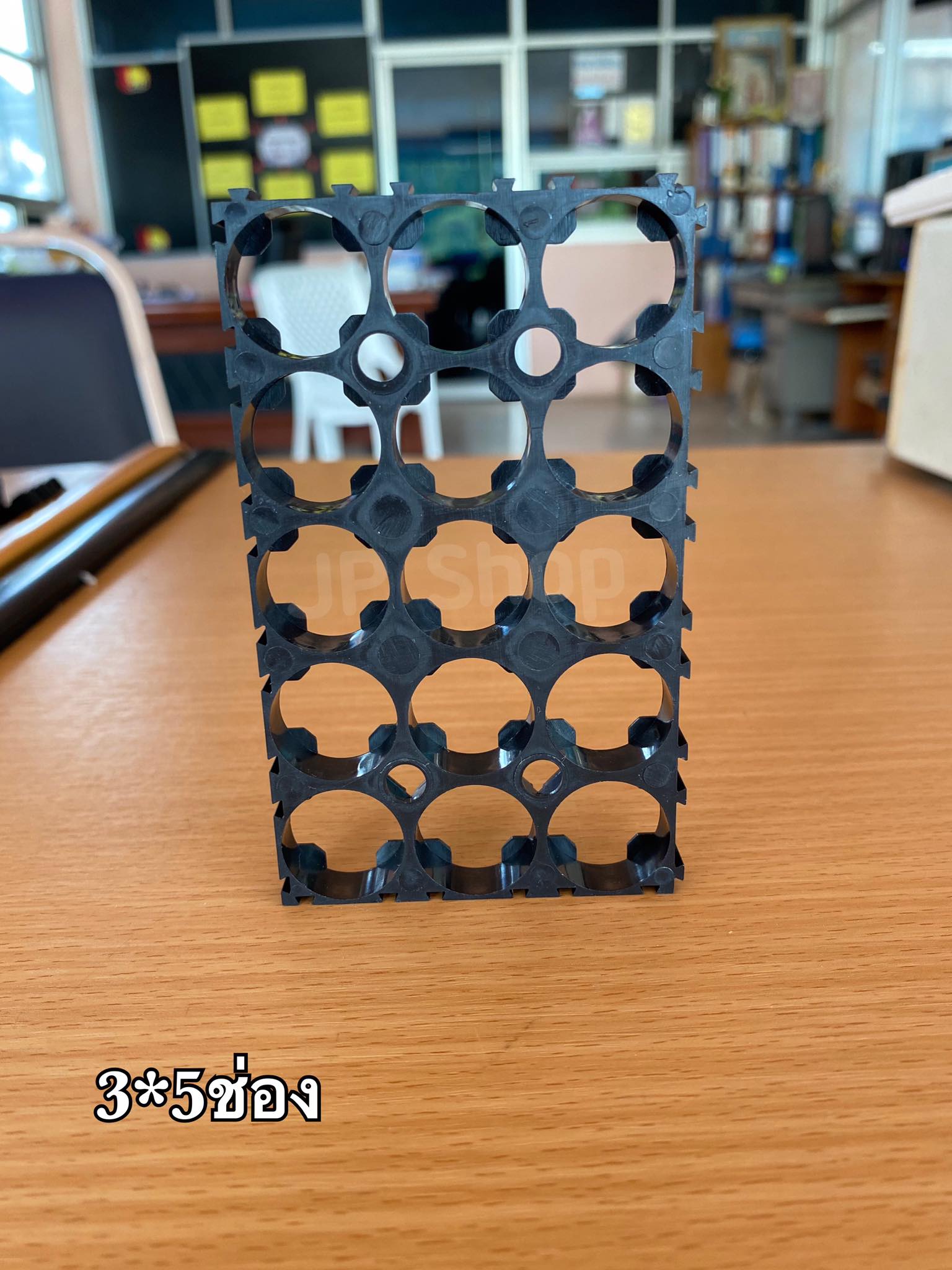 ตัวยึดแบตเตอรี่ ตัวแพ็คแบตเตอรี่ ตัวยึดแบตเตอรี่ลีเธียม18650 5*3ช่อง #Spacer Holder ตัวแพ็คถ่านสำหรับรถไฟฟ้า #1865053