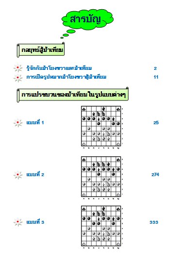 หนังสือหมากรุกไทย กลยุทธ์สุดยอดเซียน ฉบับม้าโยงขวาสู้ม้าเทียม