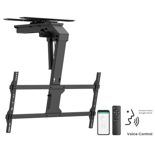 New! MCF-4386DS (เพานเรียบ+หมุนได้) ขาแขวนจอเพดาน สำหรับทีวีขนาด 43-86 นิ้ว พับเก็บได้ด้วยมอเตอร์ไฟฟ้า, Max VESA 800x400 mm., Weight Capacity 45 Kg. [ไม่รวมติดตั้ง]