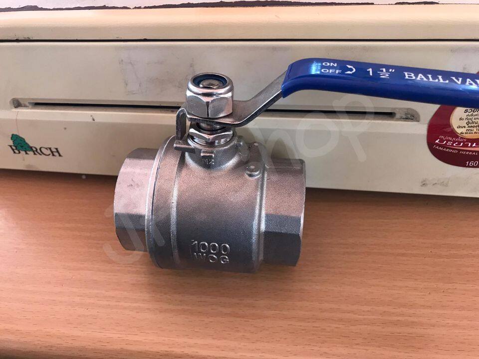 บอลวาล์ว 1.5 นิ้ว สแตนเลส304 NPT