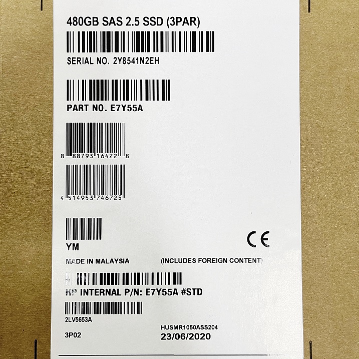 New,HP E7Y55A [TorCompTH Thailand ขาย จำหน่าย ราคา] HP M6710 480GB 2.5in HDD Non-AFC SFF SSD