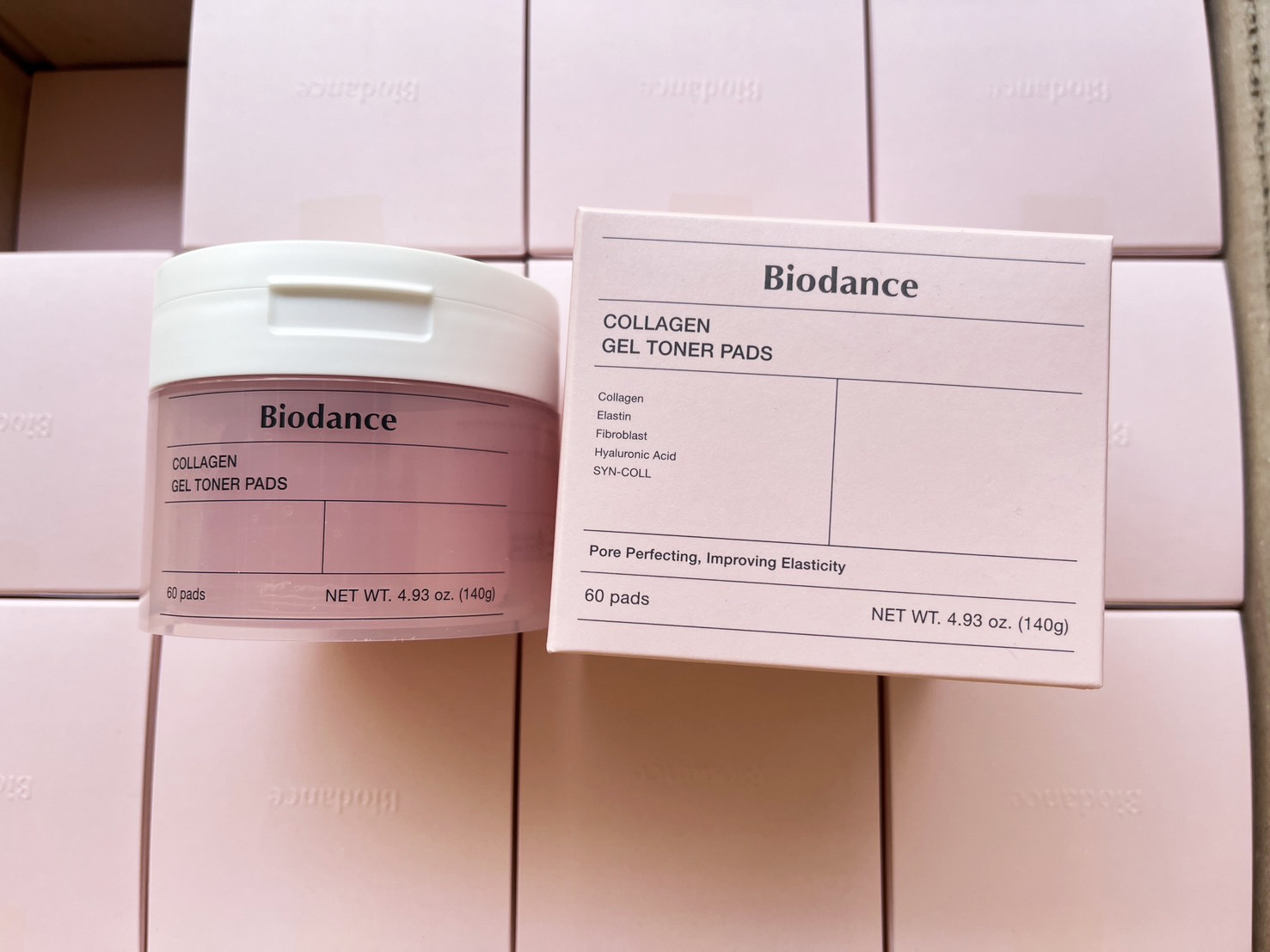 โทนเนอร์แพด กระปุกชมพู Biodance Collagen Gel Toner Pads (60Pads)