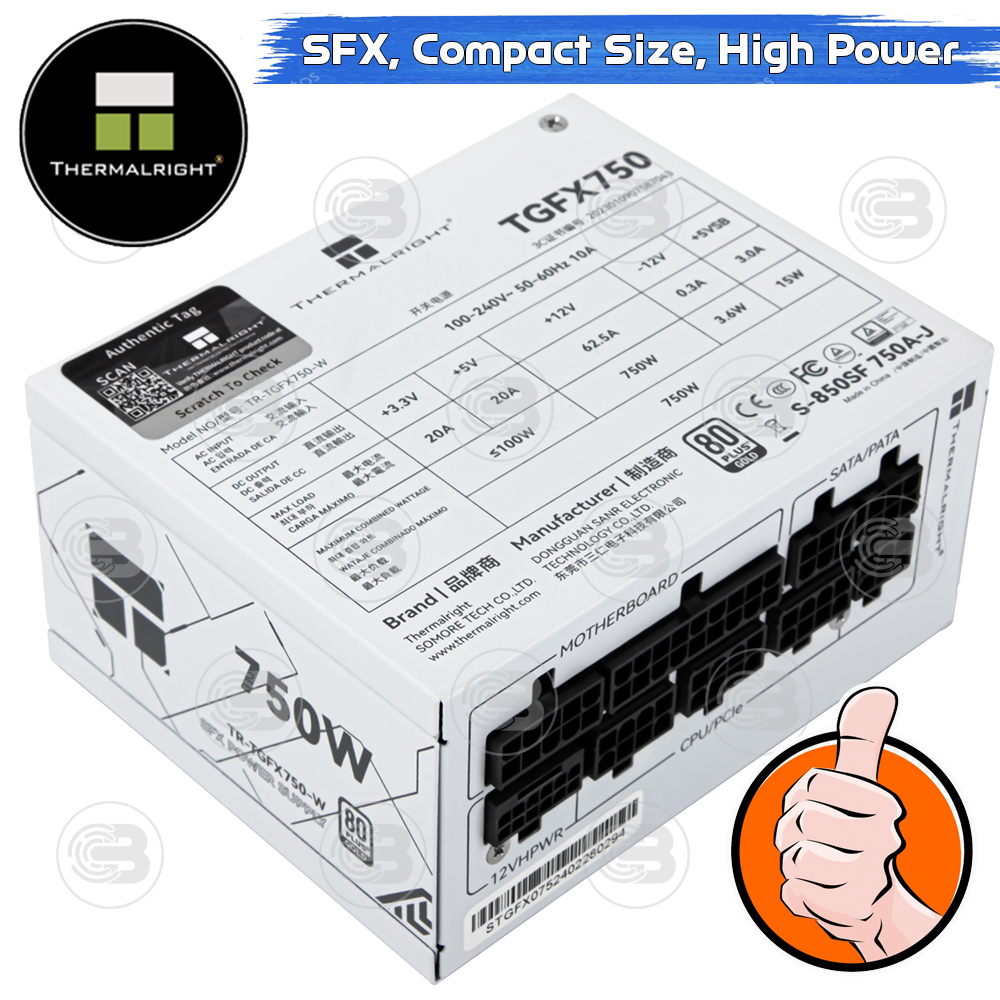 [CoolBlasterThai] Thermalright SFX Power Supply 750W 80 Plus Gold Embossed Full Modular (TGFX 750-W) ประกัน 5 ปี